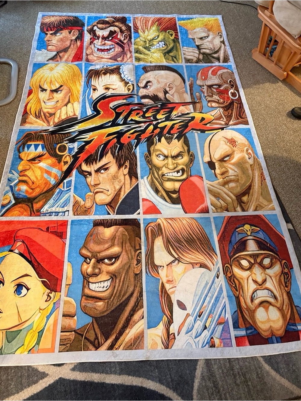 Street fighter rug and mat